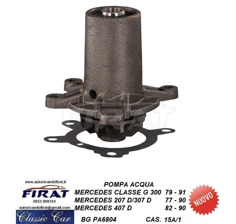 POMPA ACQUA MERCEDES CLASSE G - 207 - 307 - 407 D (PA6804)